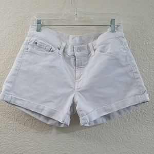 7 FOR ALL MANKIND's white jean shorts